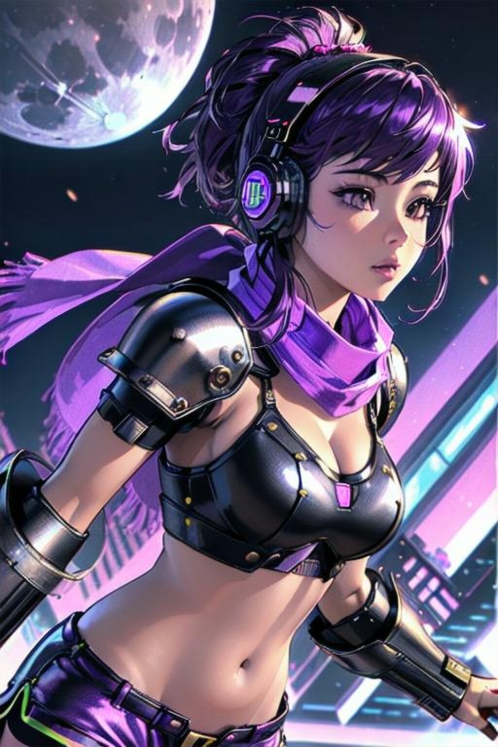 cyberpunk girls fighter 🥊#2