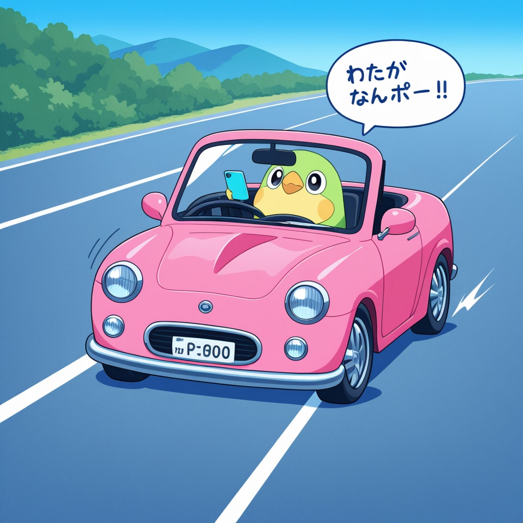 ドライブ喋るインコ