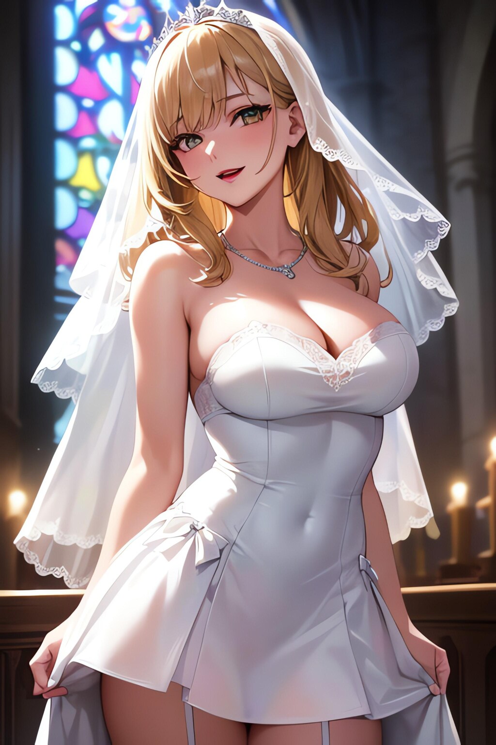 ウェディングドレスミニ