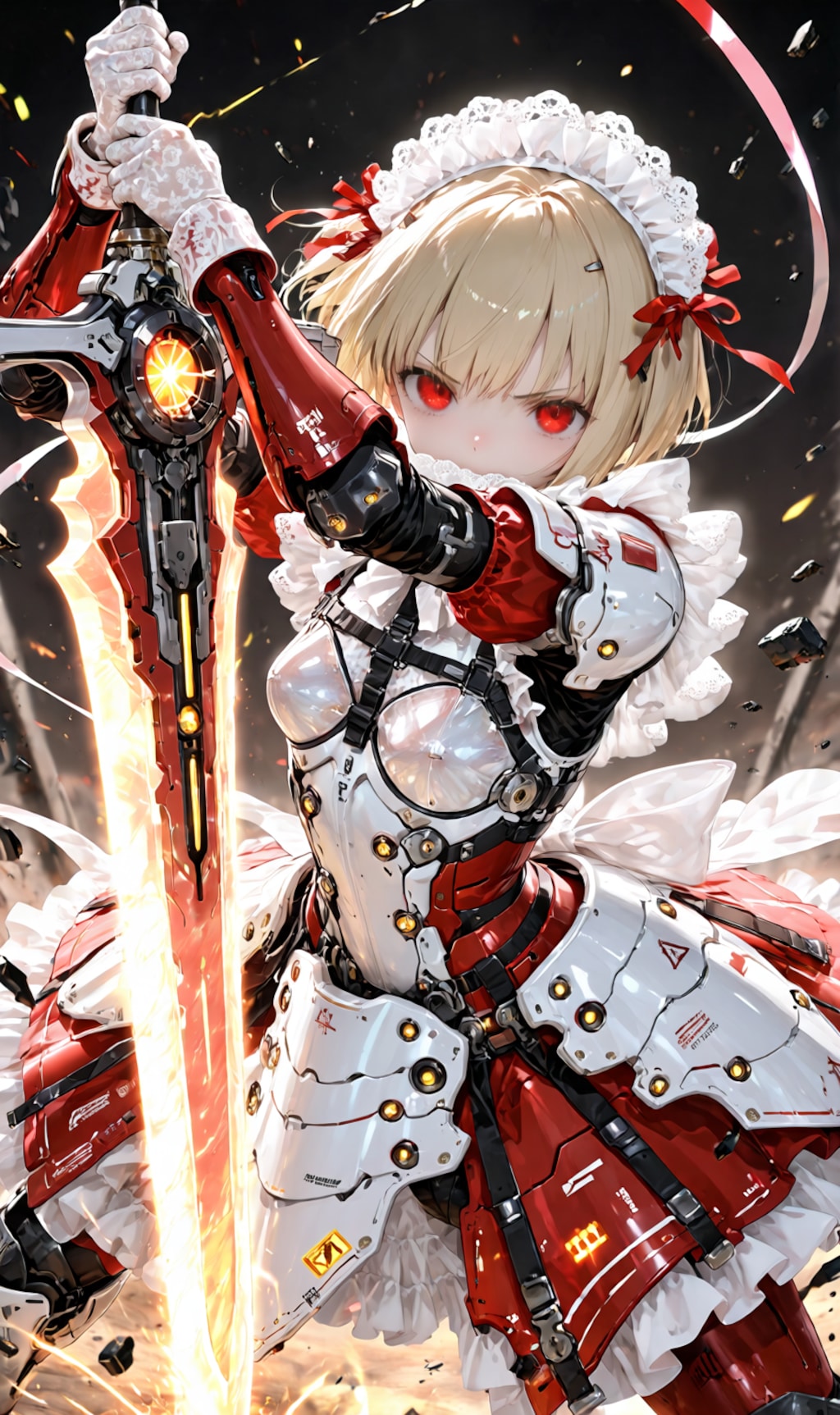 Armored Maid candy-red