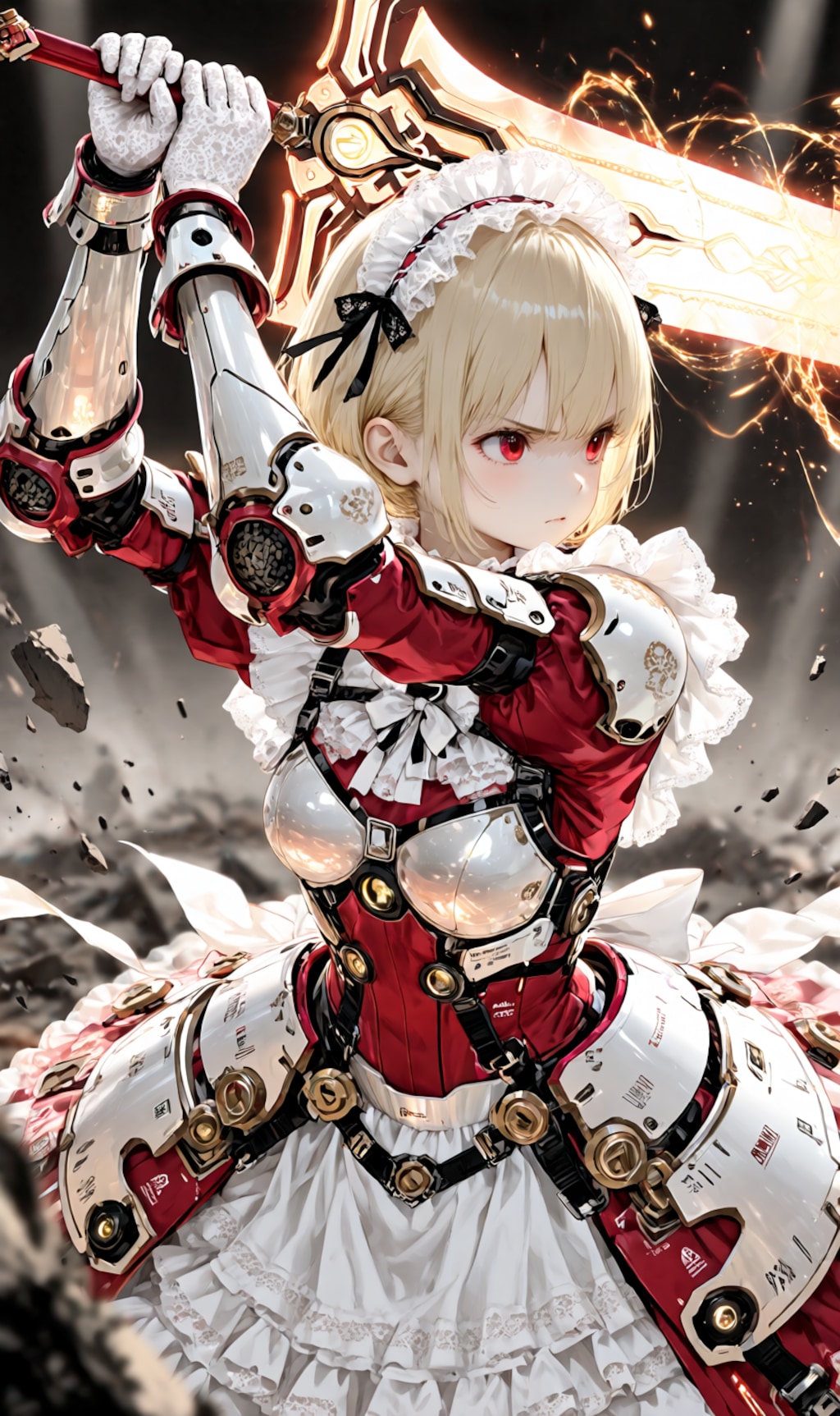 Armored Maid candy-red