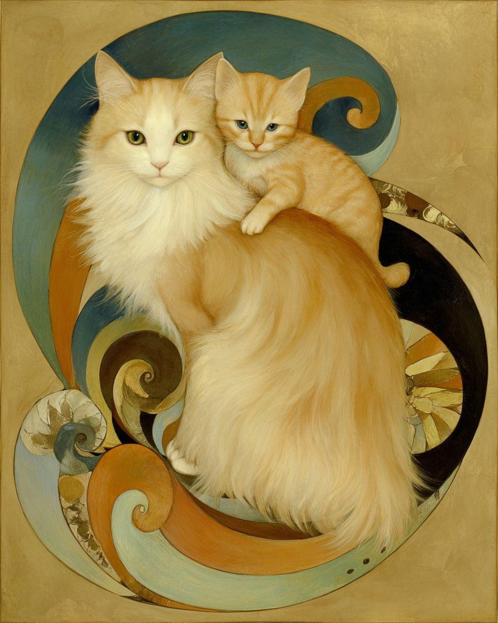 猫に猫-Midjourney編