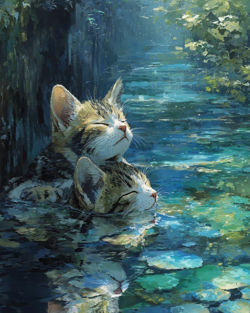 猫に猫-Midjourney編