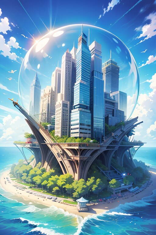 傘のいらない都市 | の人気AIイラスト・グラビア