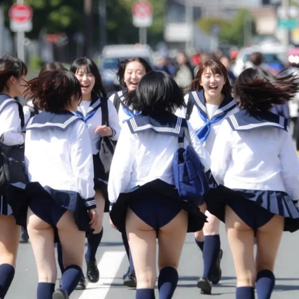 風が強い午後の風景