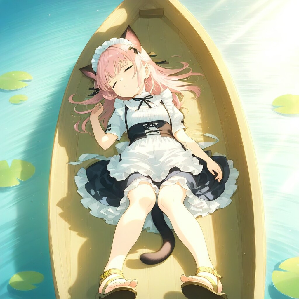 日差しとゆらゆらが心地よくて・・・💤