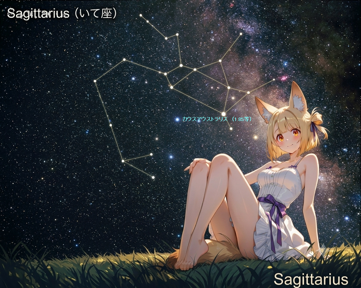 夏の星座：いて座 Sagittarius（再）