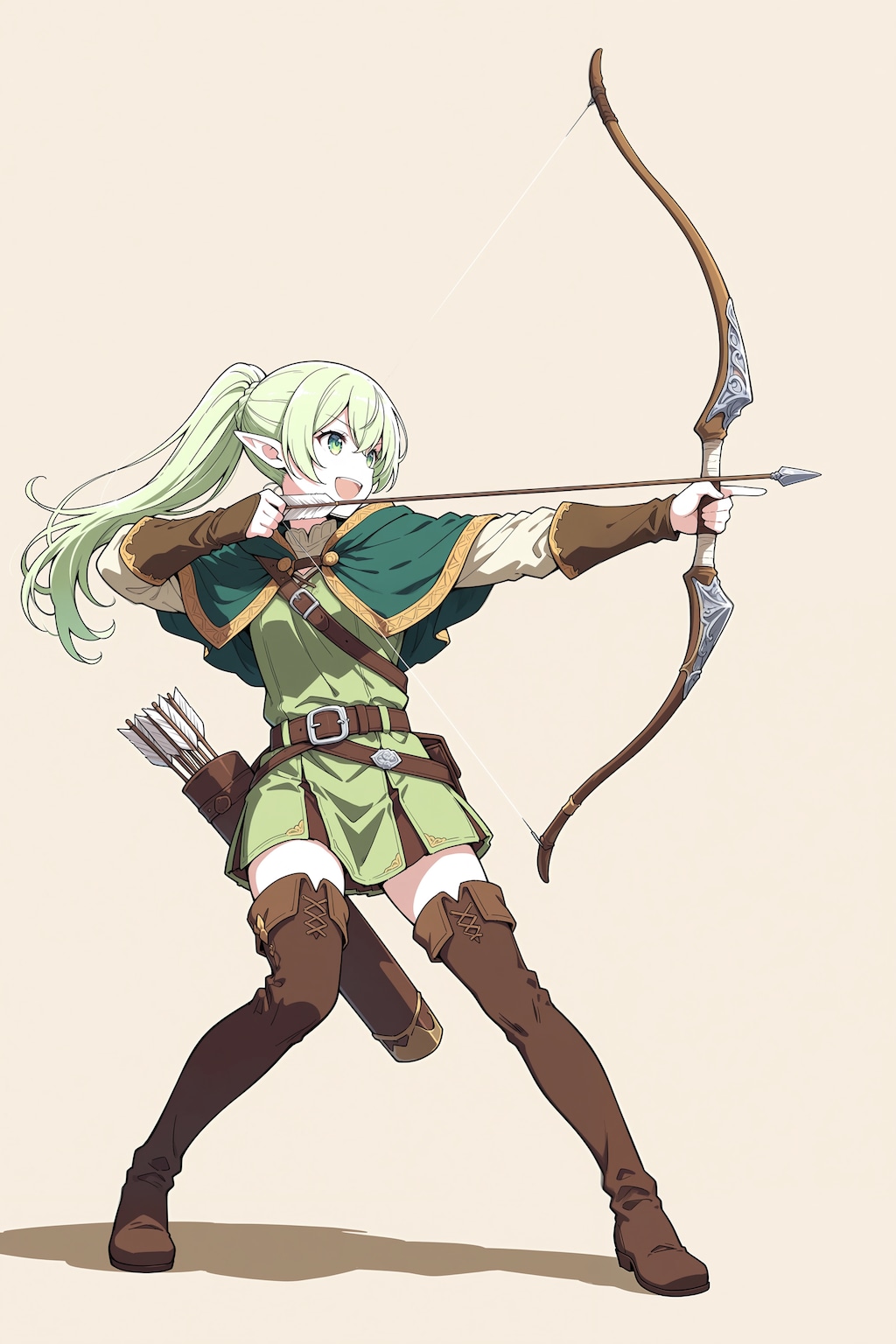 Animaのモデルによる弓の描き方比較