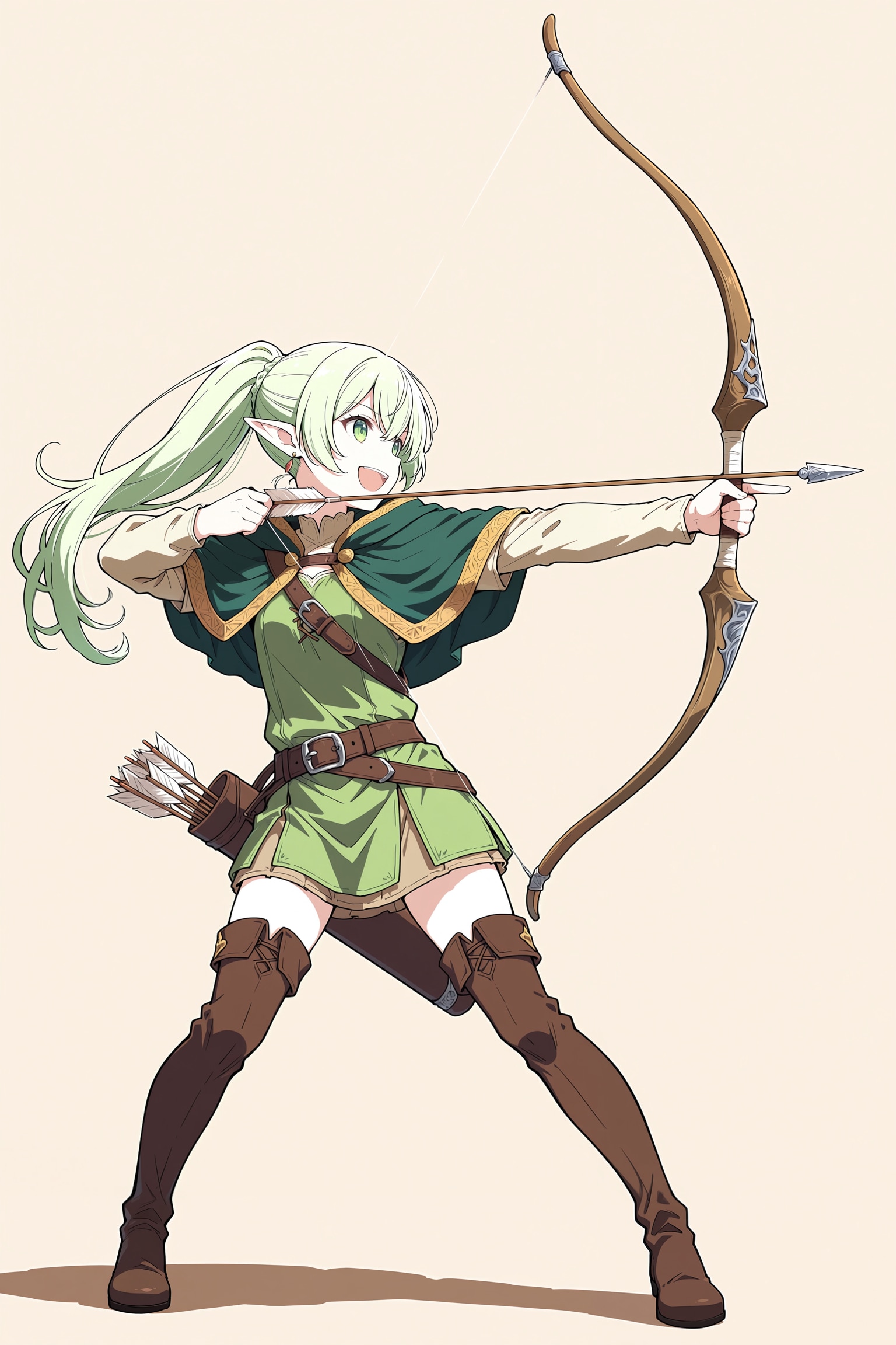 Animaのモデルによる弓の描き方比較
