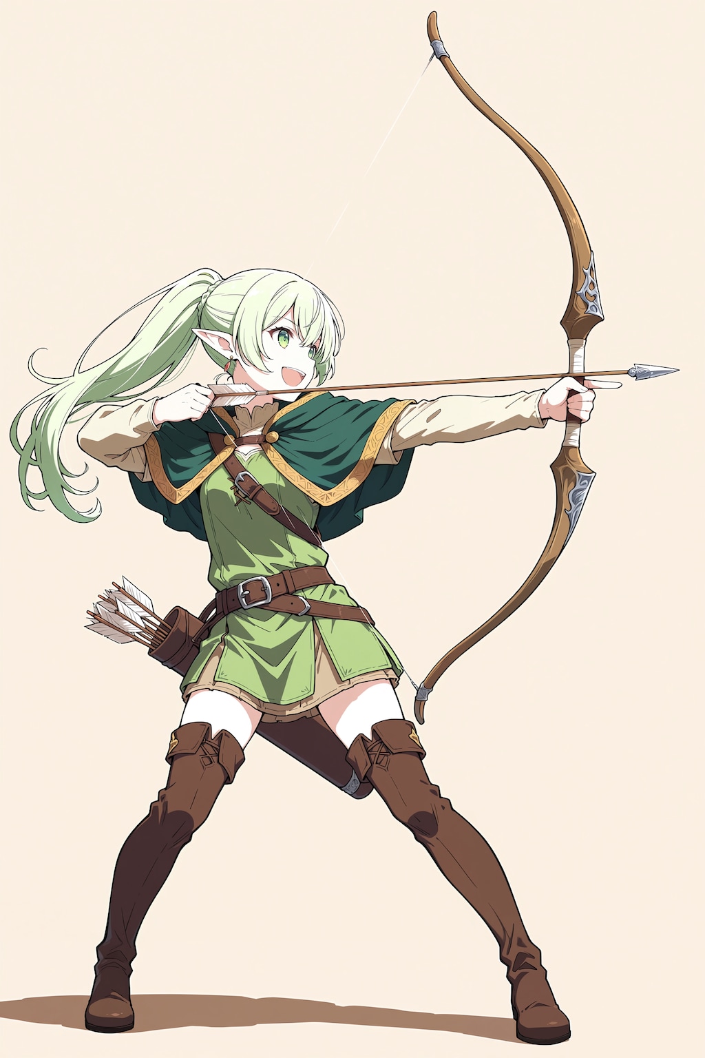 Animaのモデルによる弓の描き方比較