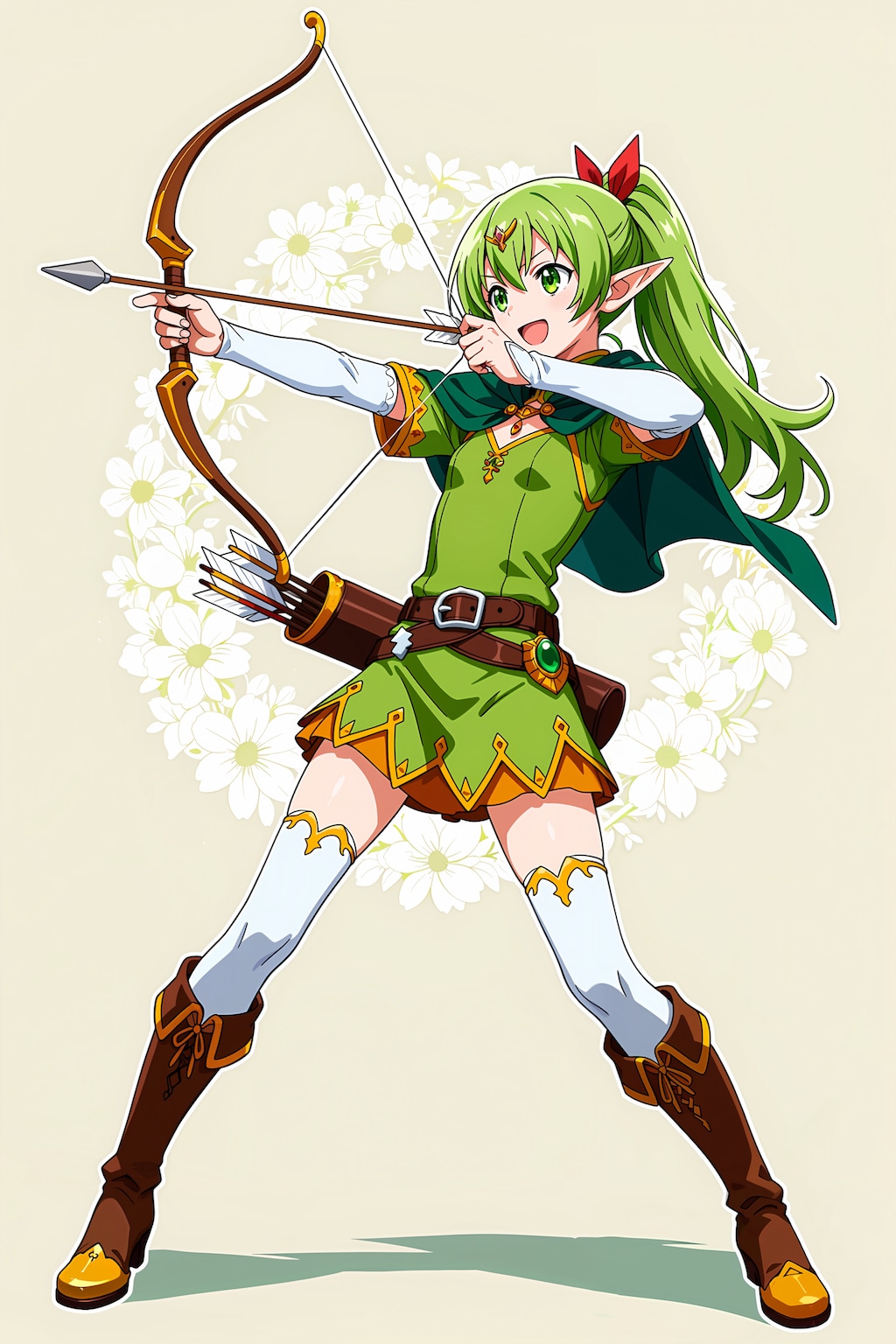 Animaのモデルによる弓の描き方比較