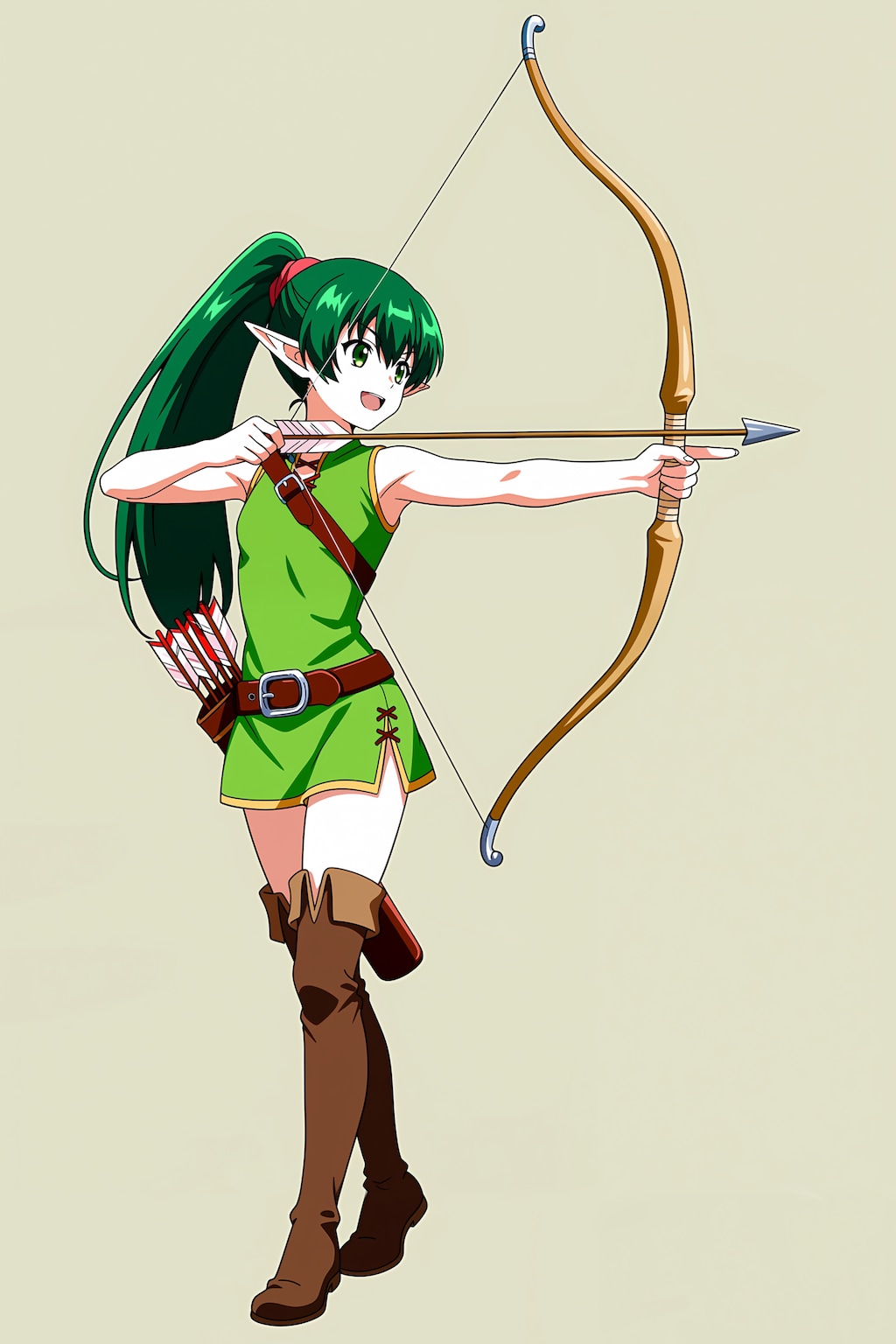Animaのモデルによる弓の描き方比較
