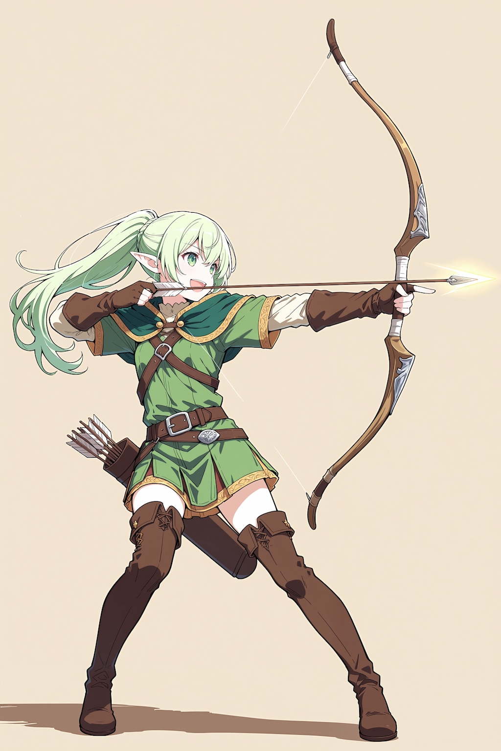 Animaのモデルによる弓の描き方比較