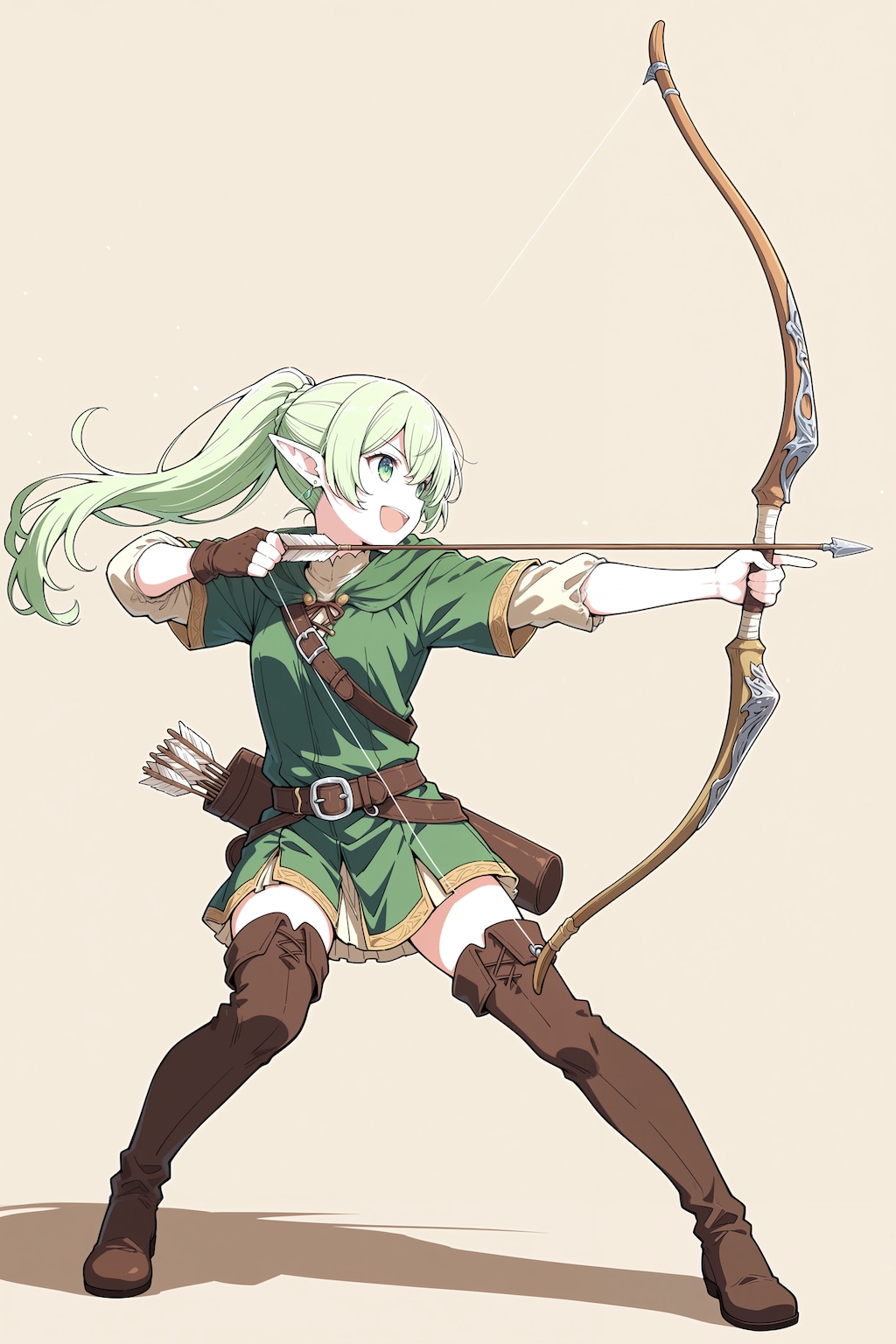 Animaのモデルによる弓の描き方比較