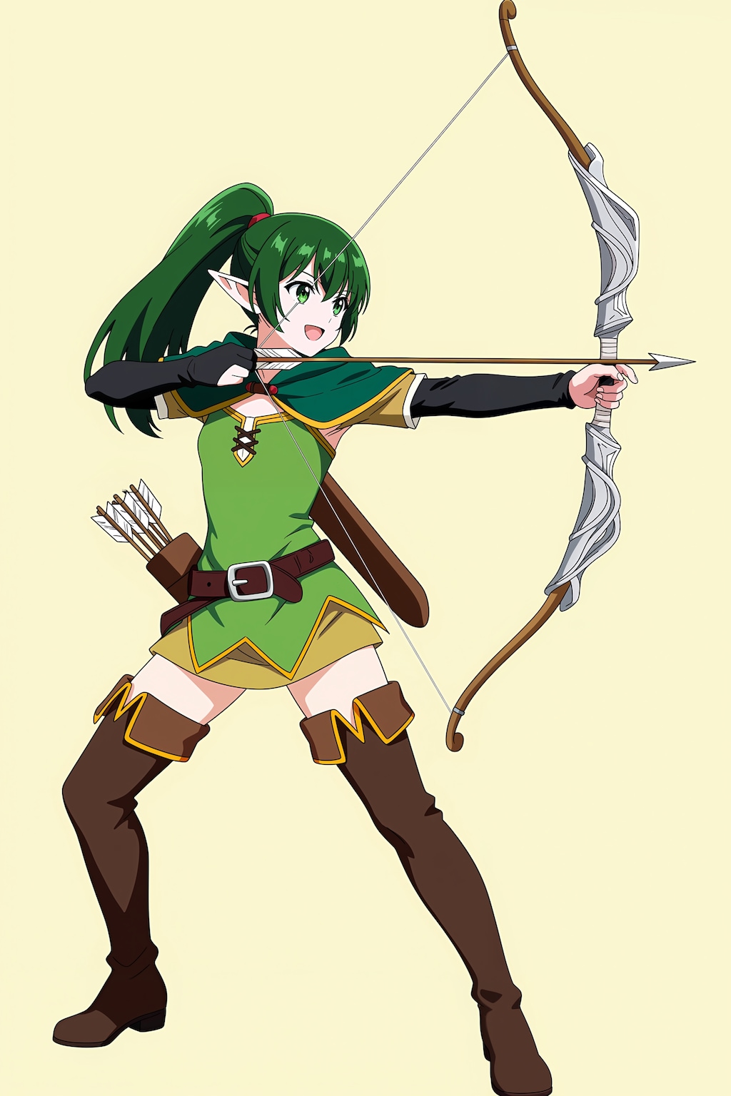 Animaのモデルによる弓の描き方比較
