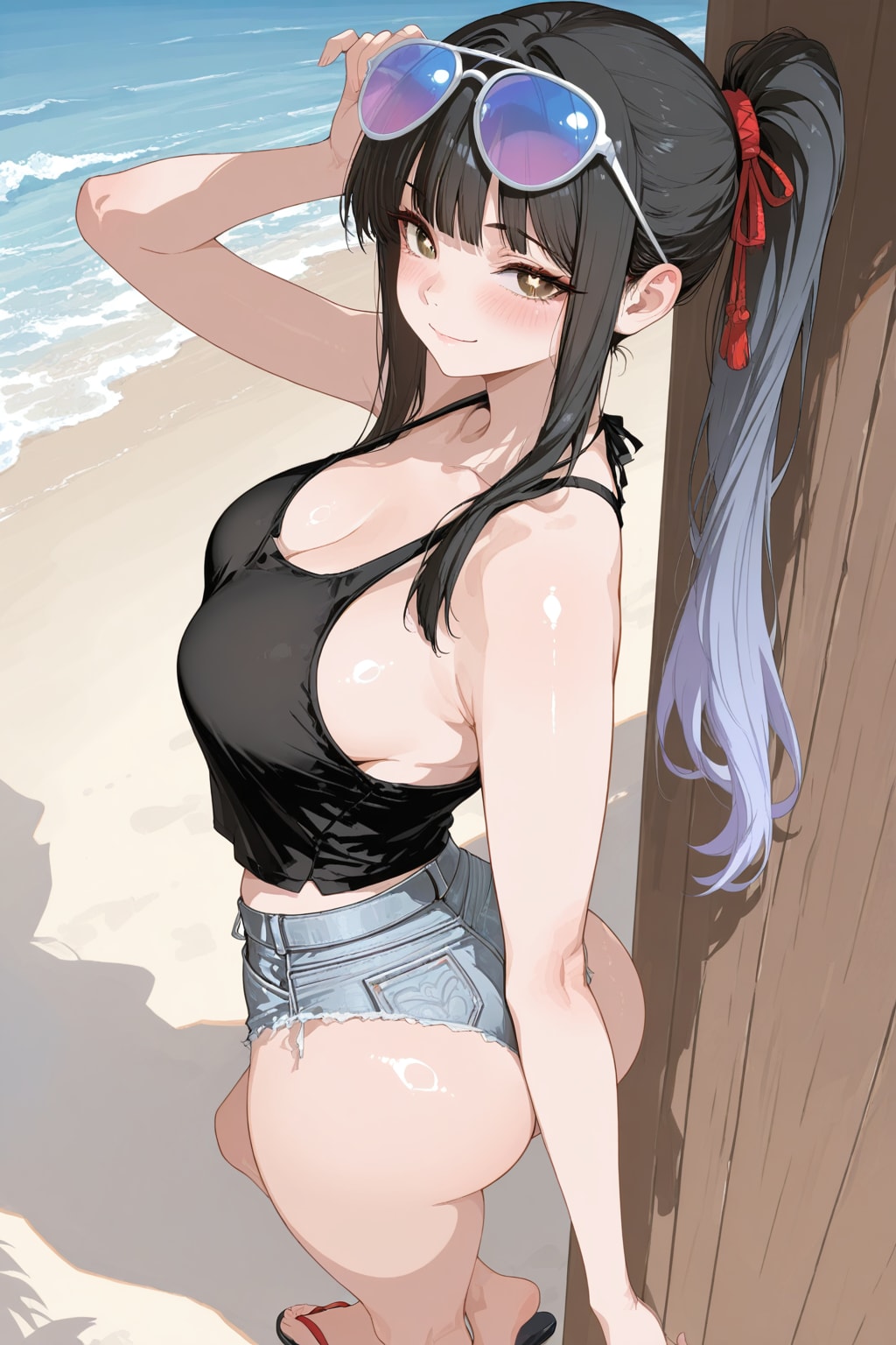 なんやかんやで海に連れてきてみた。