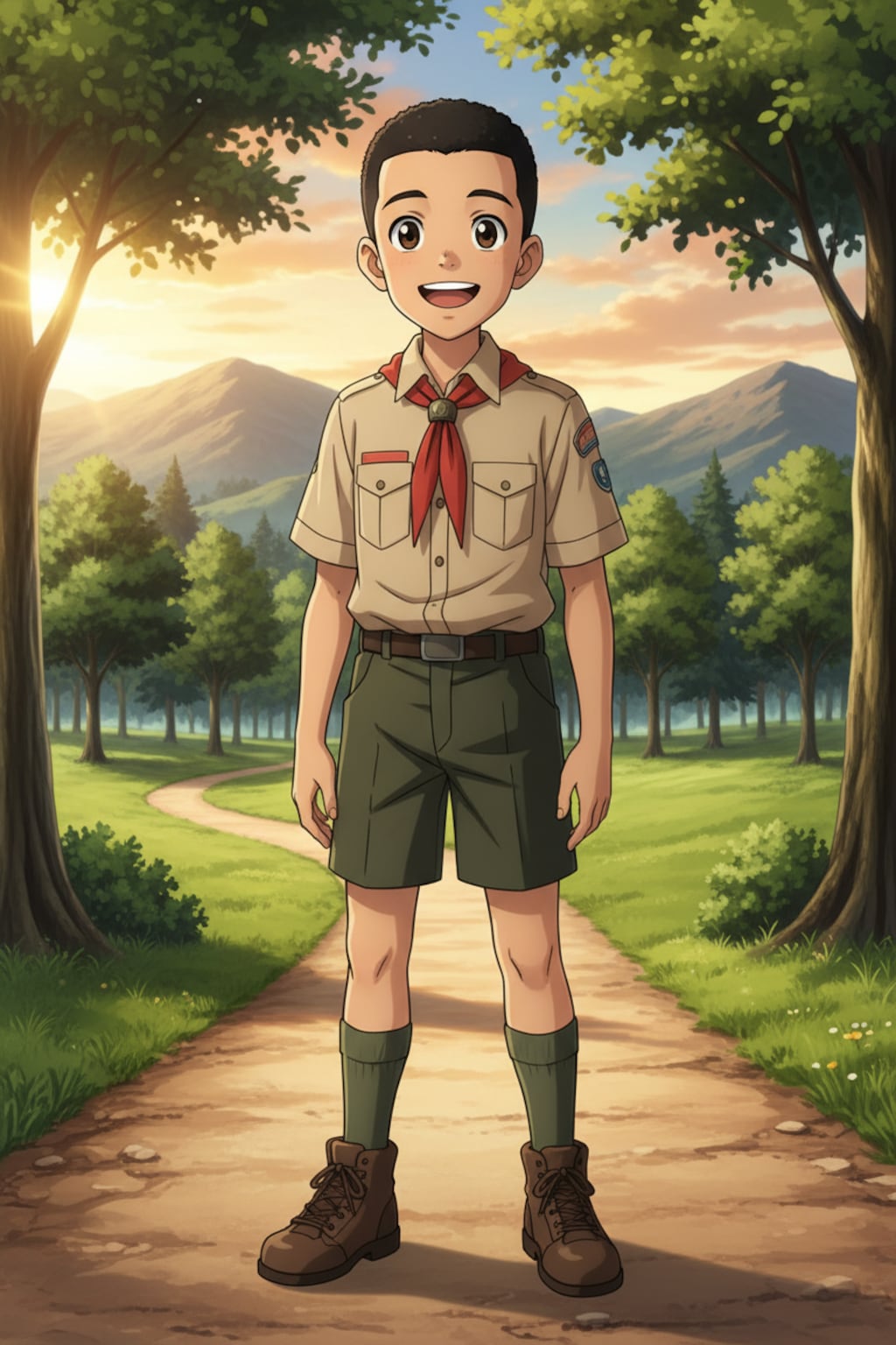 ボーイスカウト 12歳少年