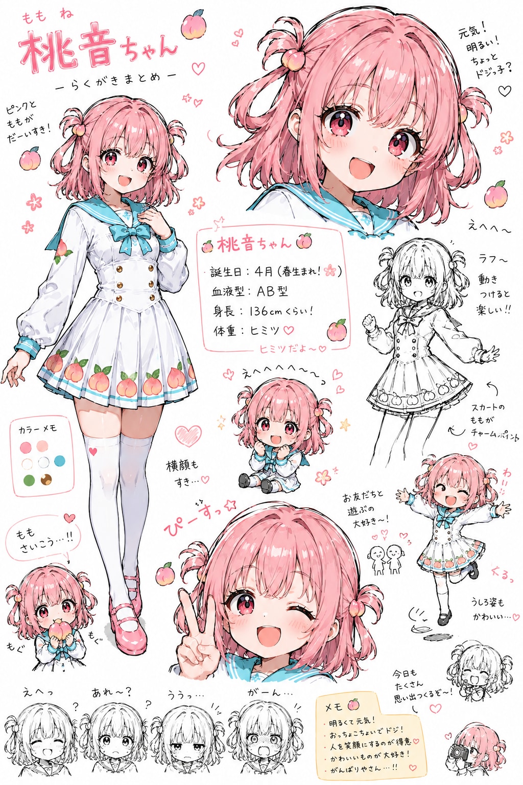 桃音ちゃんスケッチ