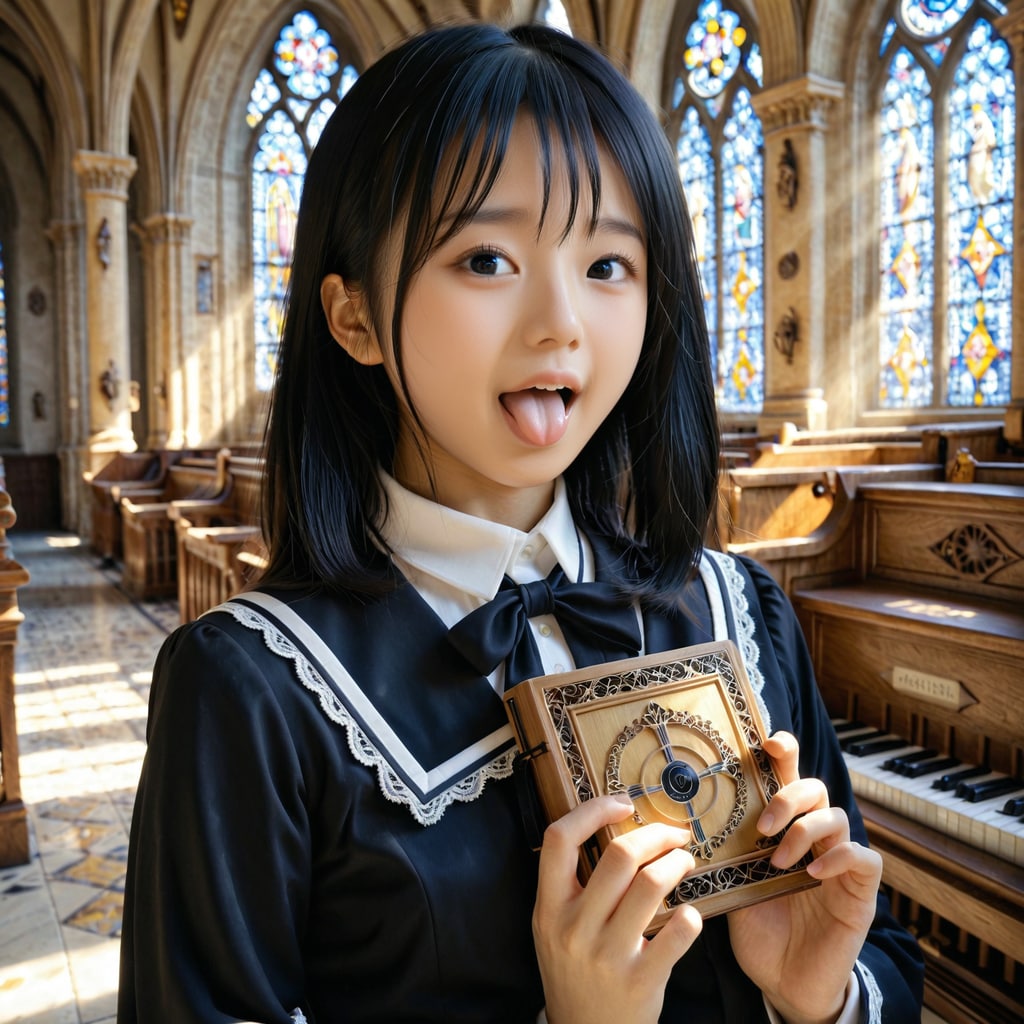 今日はシスターです。讃美歌を歌います。