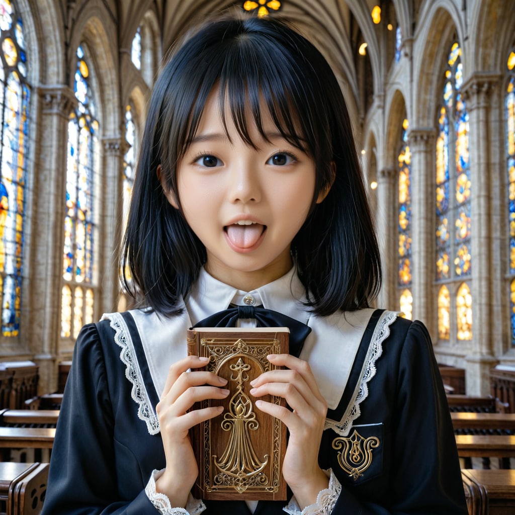 今日はシスターです。讃美歌を歌います。
