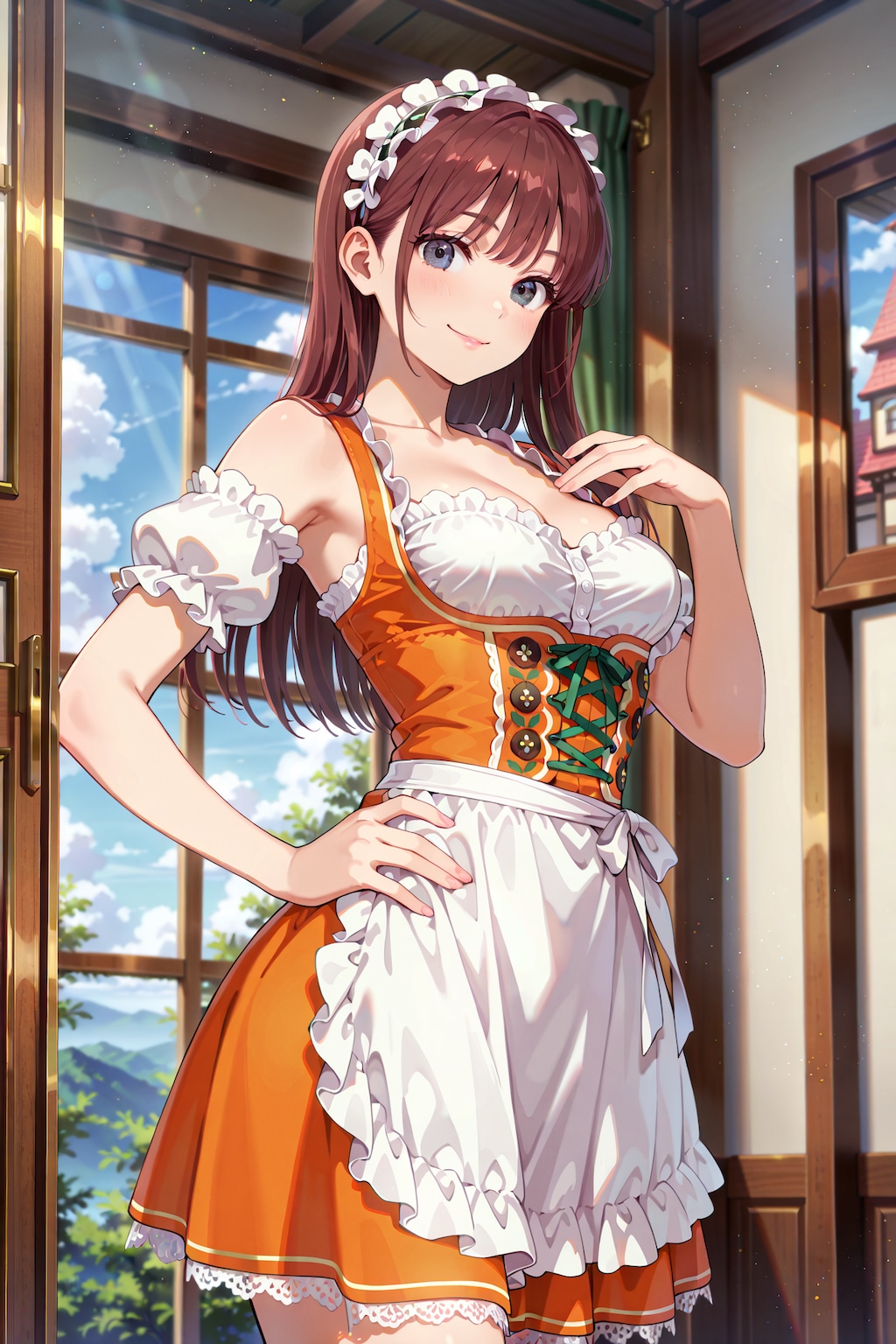 【撮影会】洋館のディアンドル娘 Z903