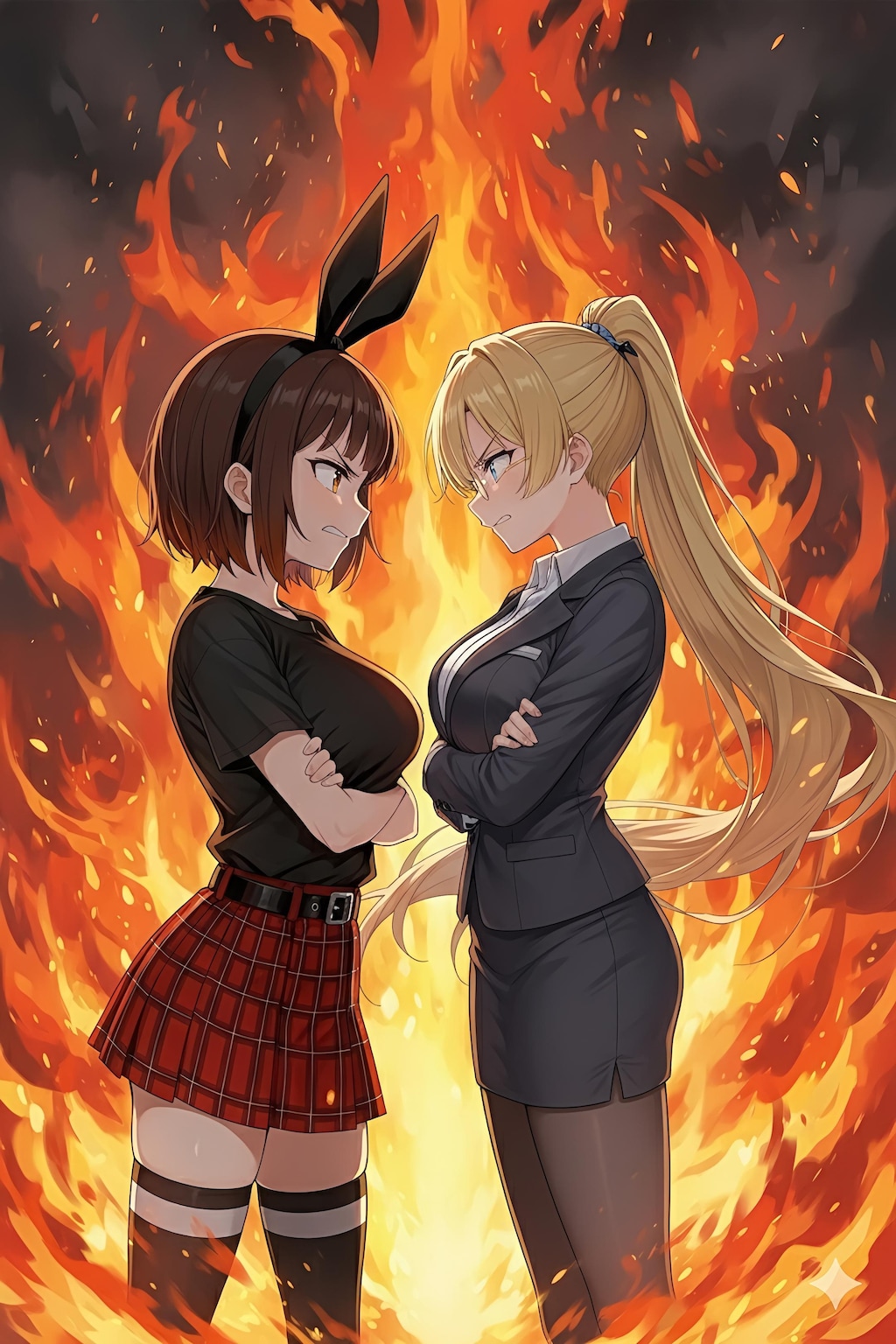 【コラボ】芹沢茜VSメアリー先生　日米ボイン対決