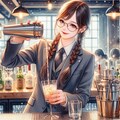 眼鏡三つ編みバーテンダーさん ／ 眼鏡三つ編み 6枚目