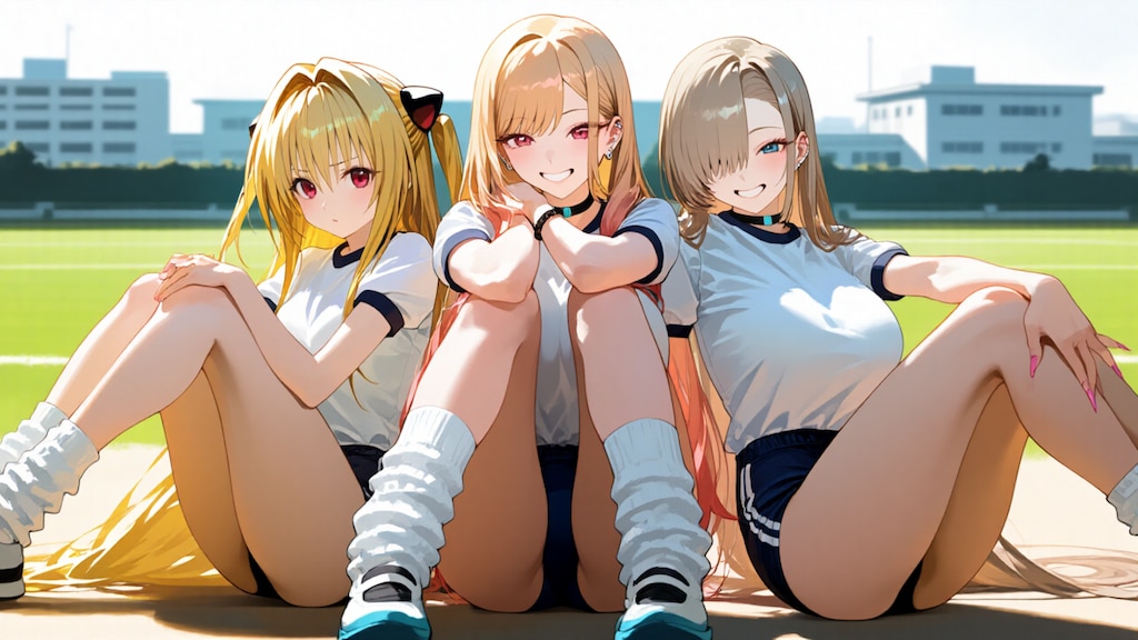 金髪ギャル３人