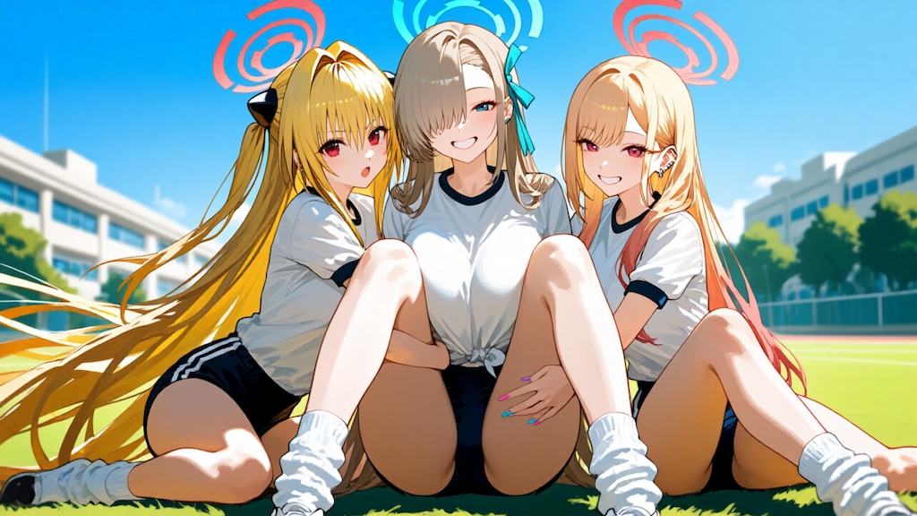 金髪ギャル３人