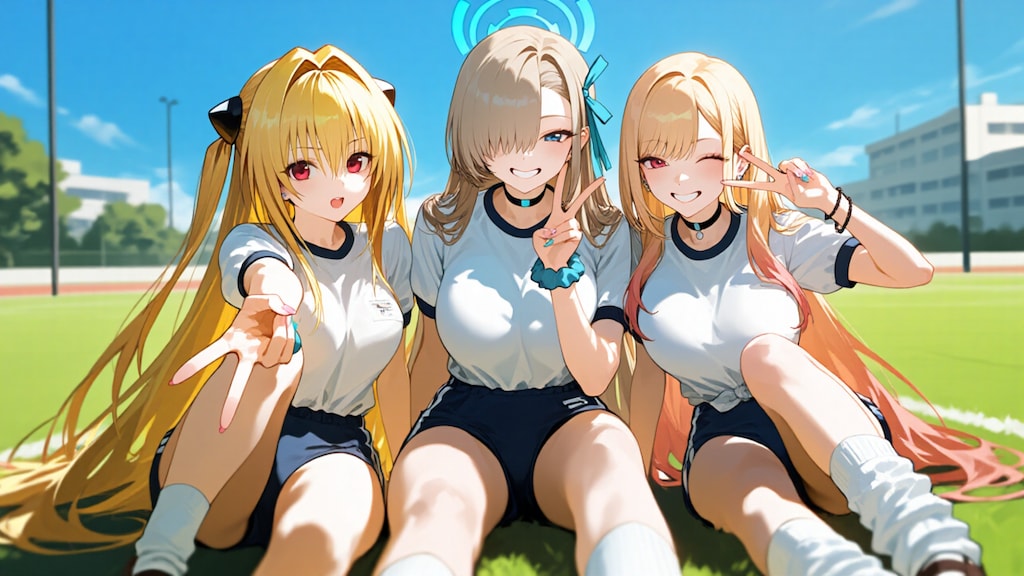 金髪ギャル３人