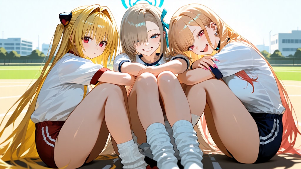 金髪ギャル３人