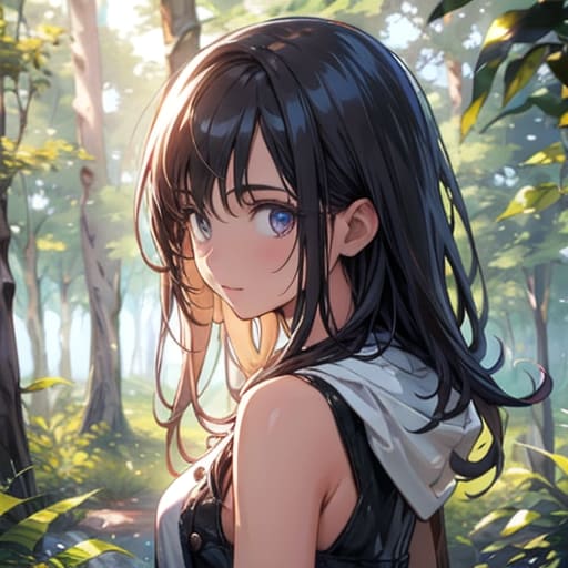 森の中 | の人気AIイラスト・グラビア