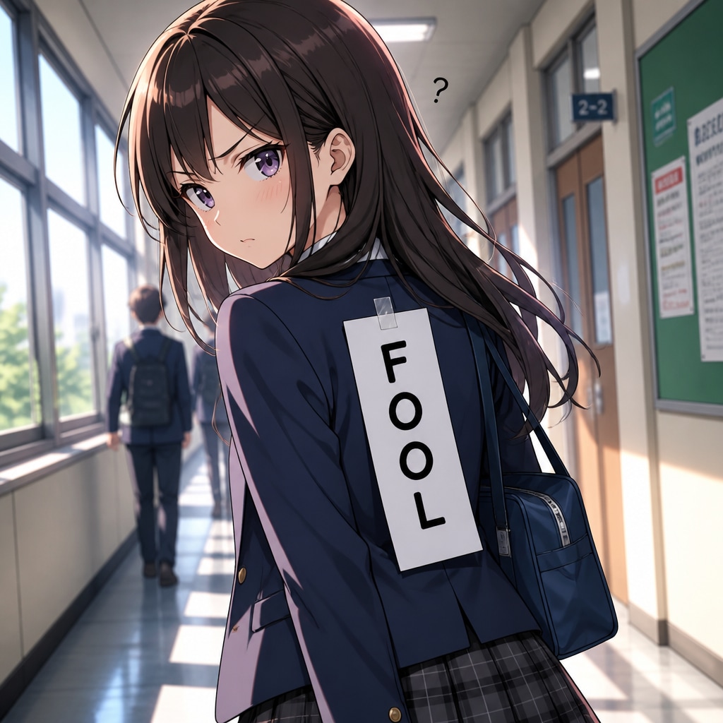 張り紙イタズラ