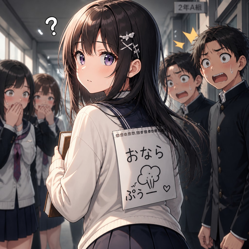 張り紙イタズラ