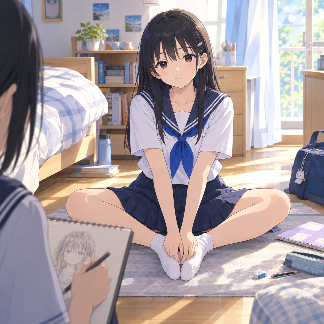スケッチ少女 | の人気AIイラスト・グラビア