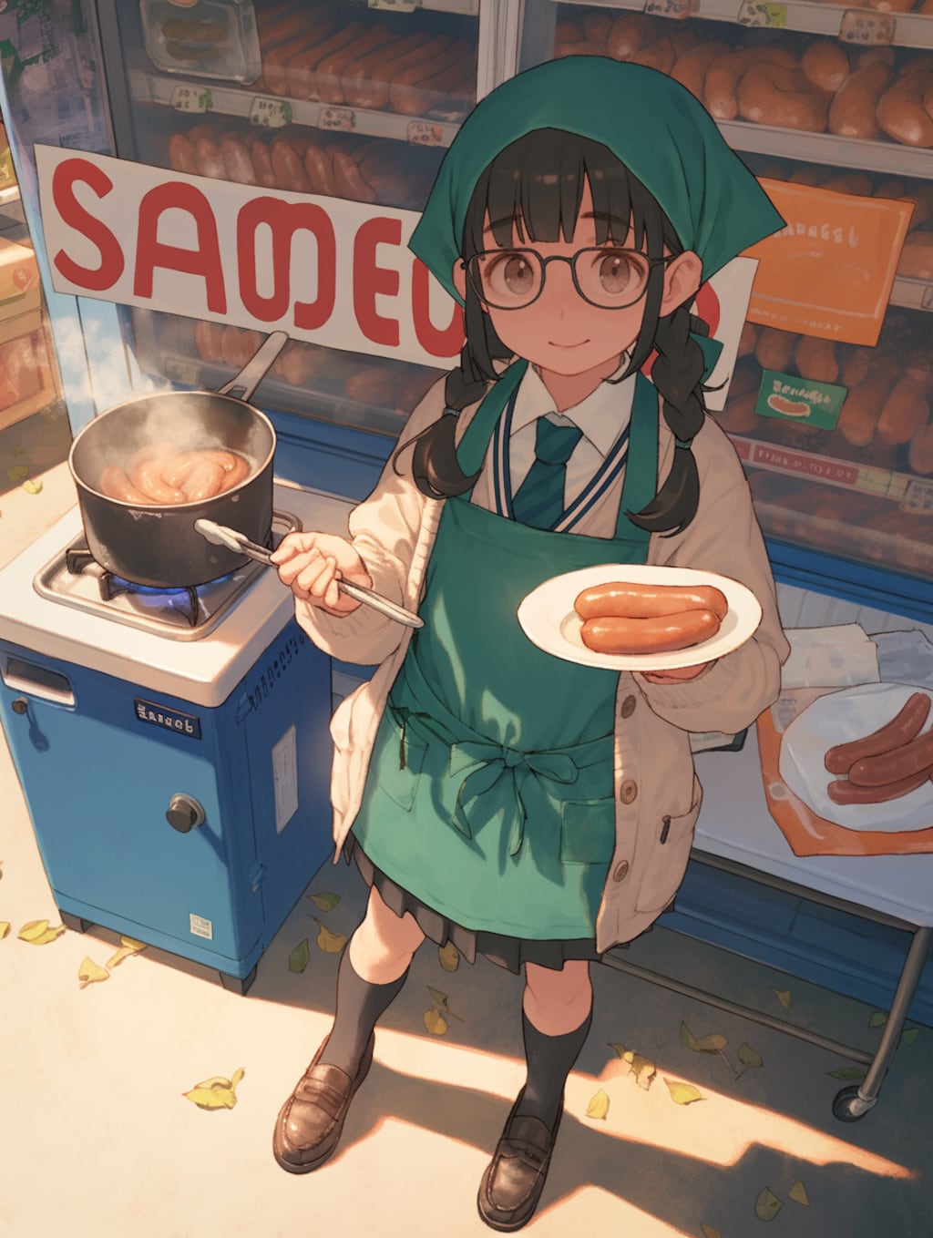 ソーセージの試食やってまーす