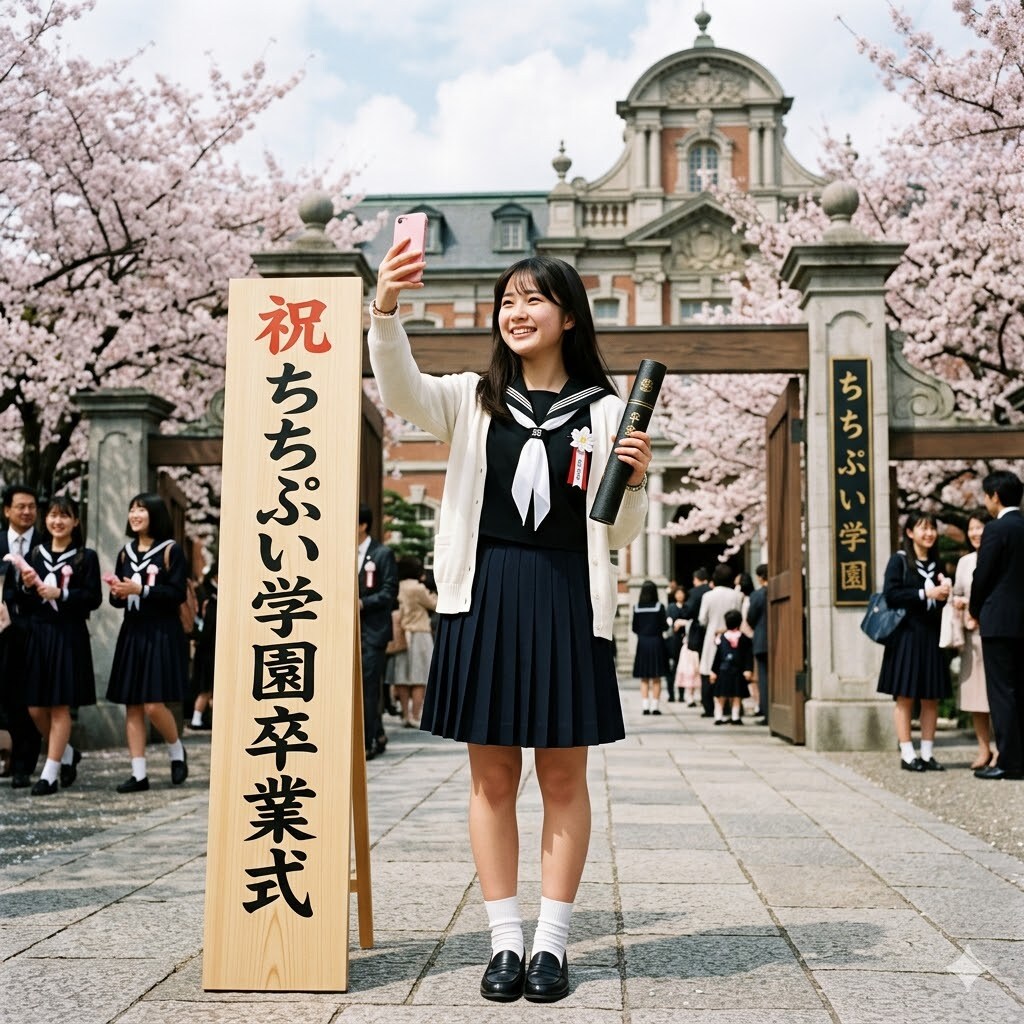 自撮りする、ししょちゃん
