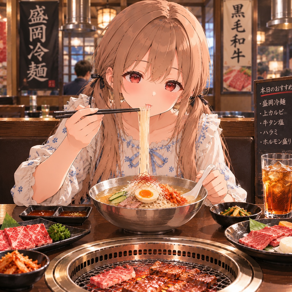 梢とランチ（１０３）盛岡冷麺
