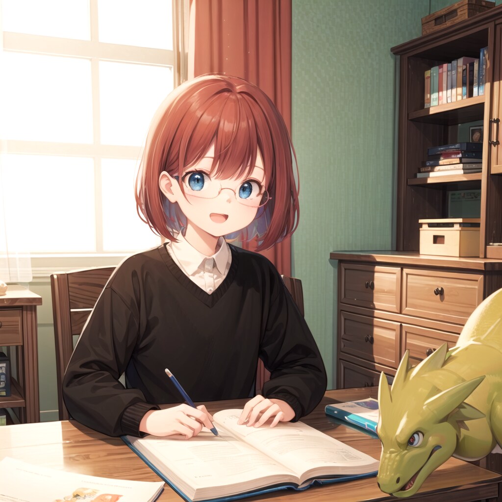 恐竜と図鑑 | の人気AIイラスト・グラビア