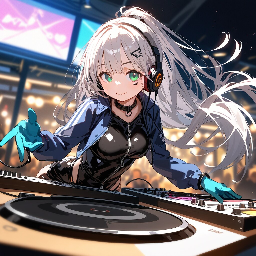 銀髪緑眼 | の人気AIイラスト・グラビア