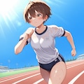 ボーイッシュ系少女の体操服姿 2枚目