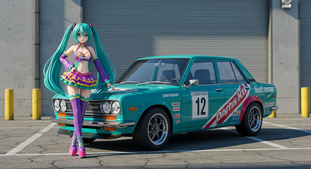 510ブルーバードと初音ミク