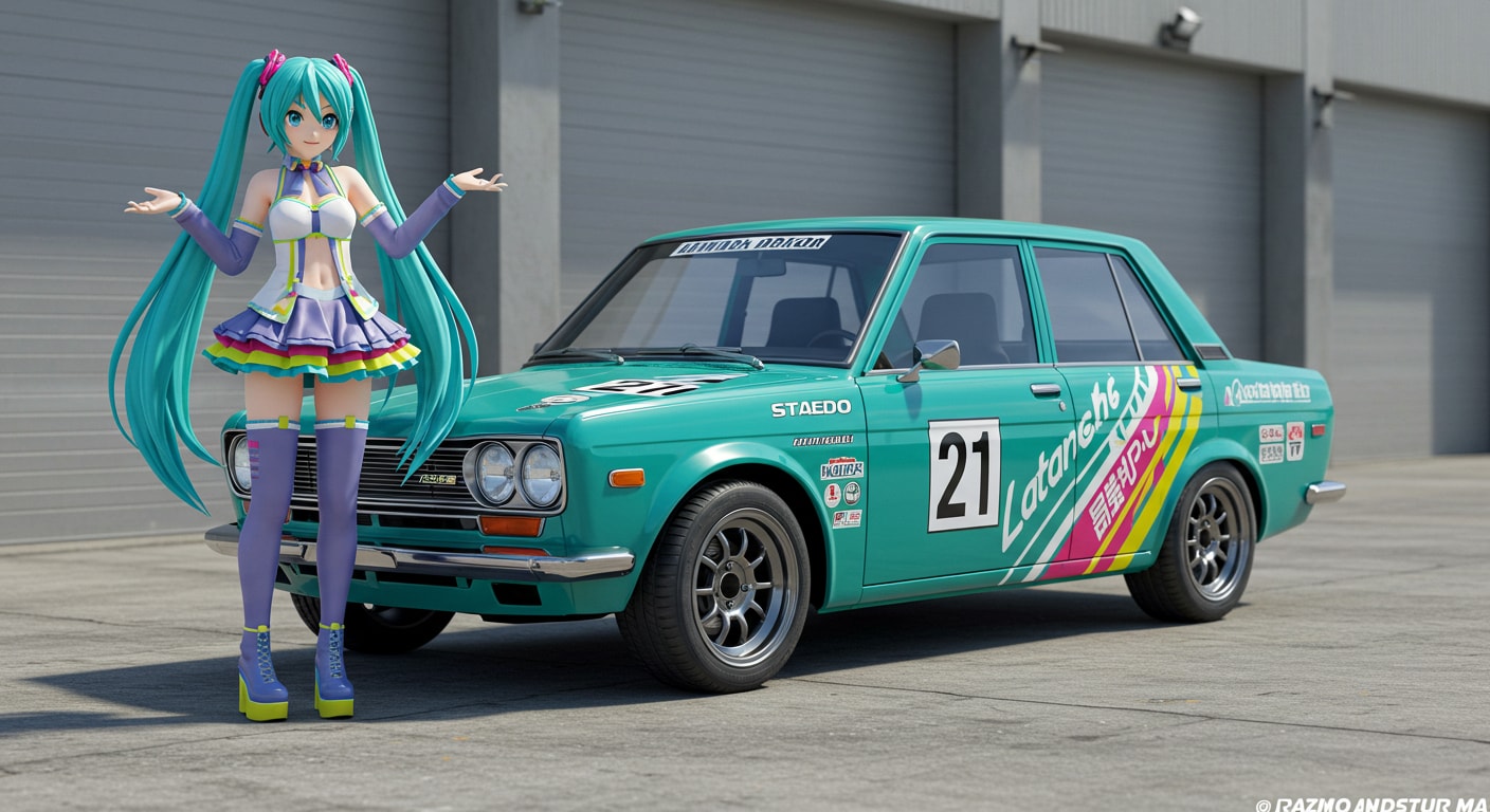 510ブルーバードと初音ミク | の人気AIイラスト・グラビア