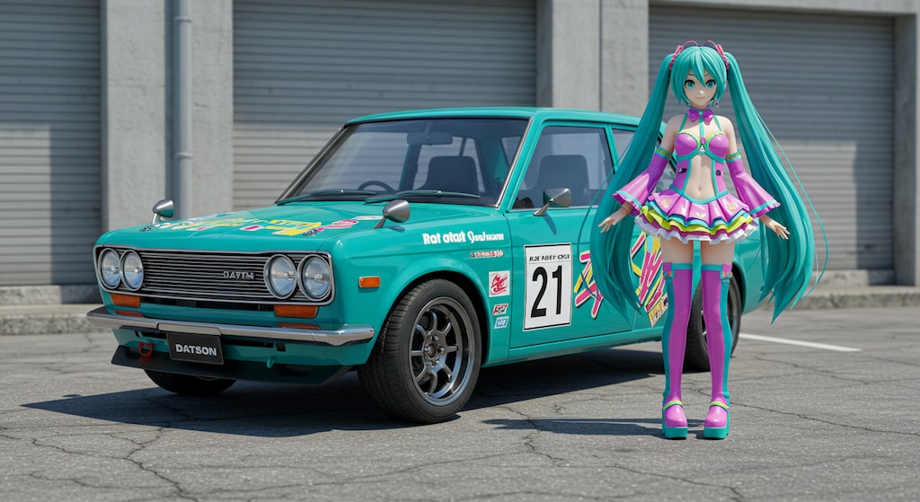 510ブルーバードと初音ミク