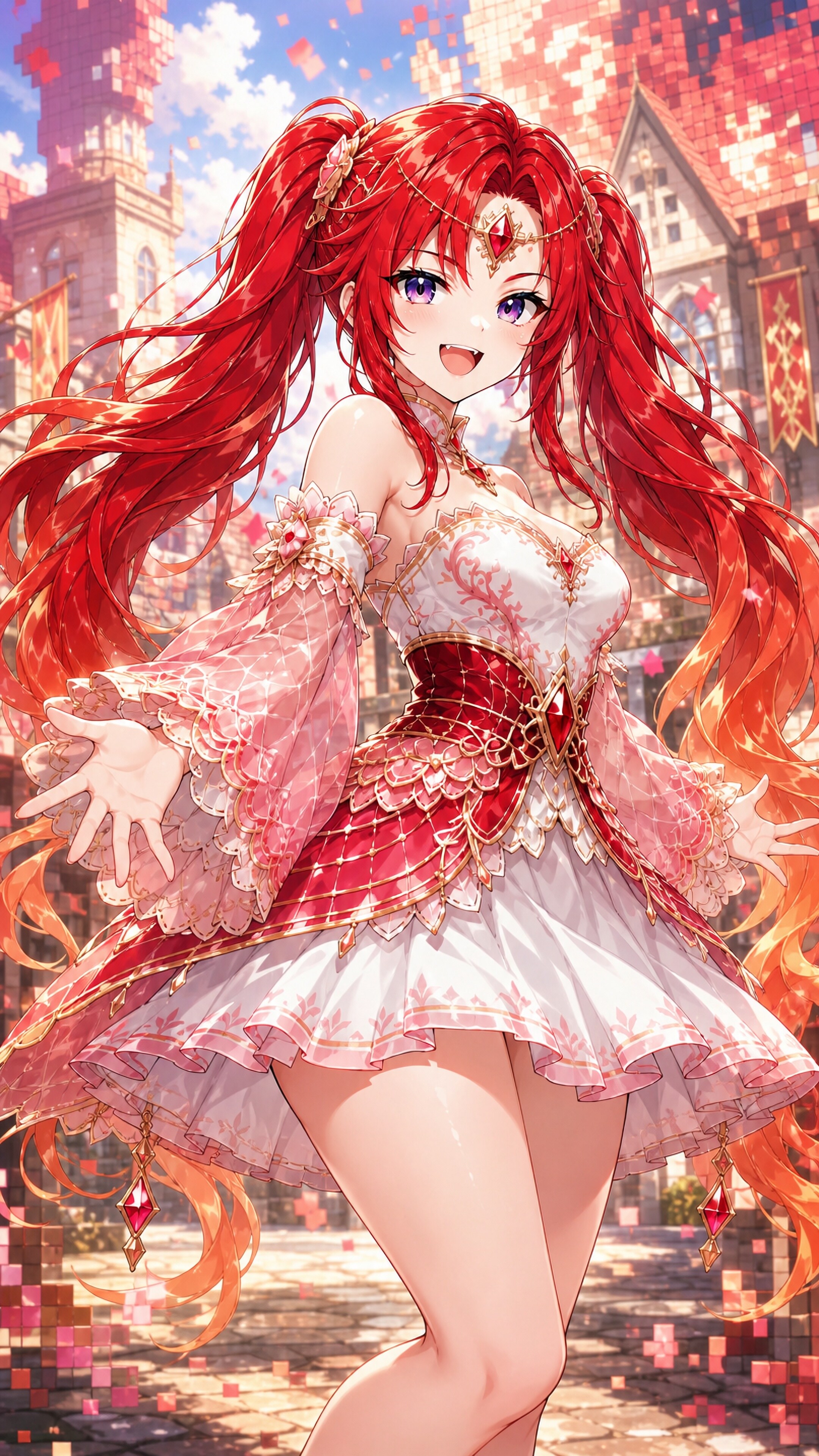 真紅のツインテールが踊る | の人気AIイラスト・グラビア