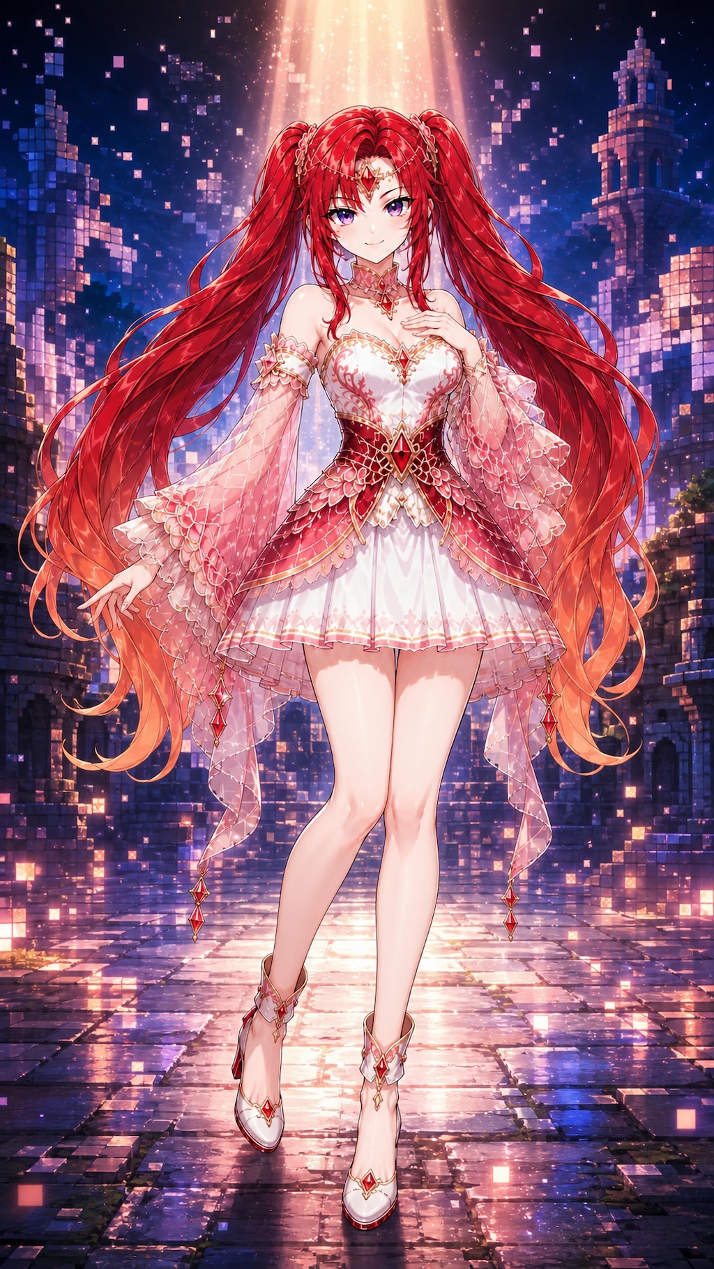 真紅のツインテールが踊る