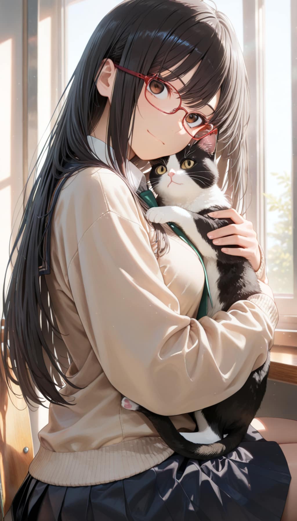 今給黎結月さんと猫