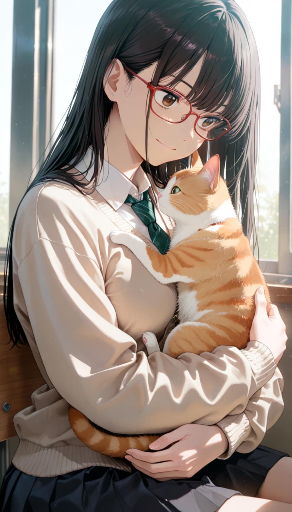 今給黎結月さんと猫