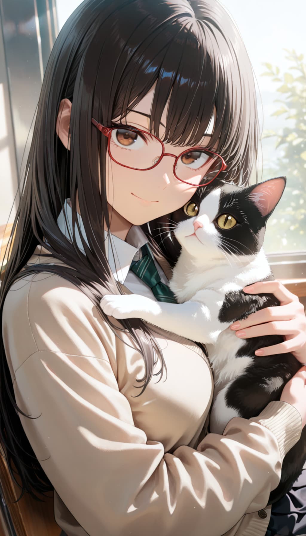 今給黎結月さんと猫
