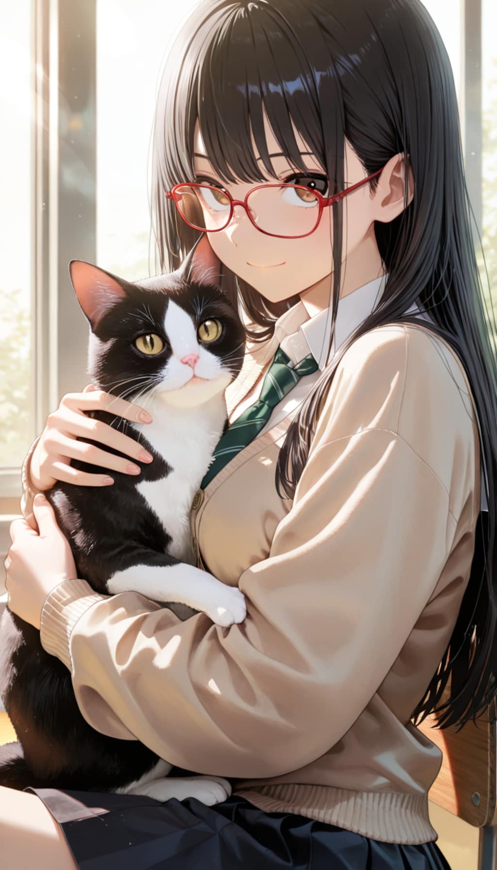 今給黎結月さんと猫